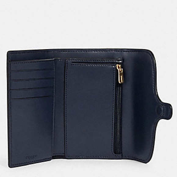 Coach NWOT Navy Envelope Wallet - Picture 4 of 4